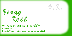 virag keil business card